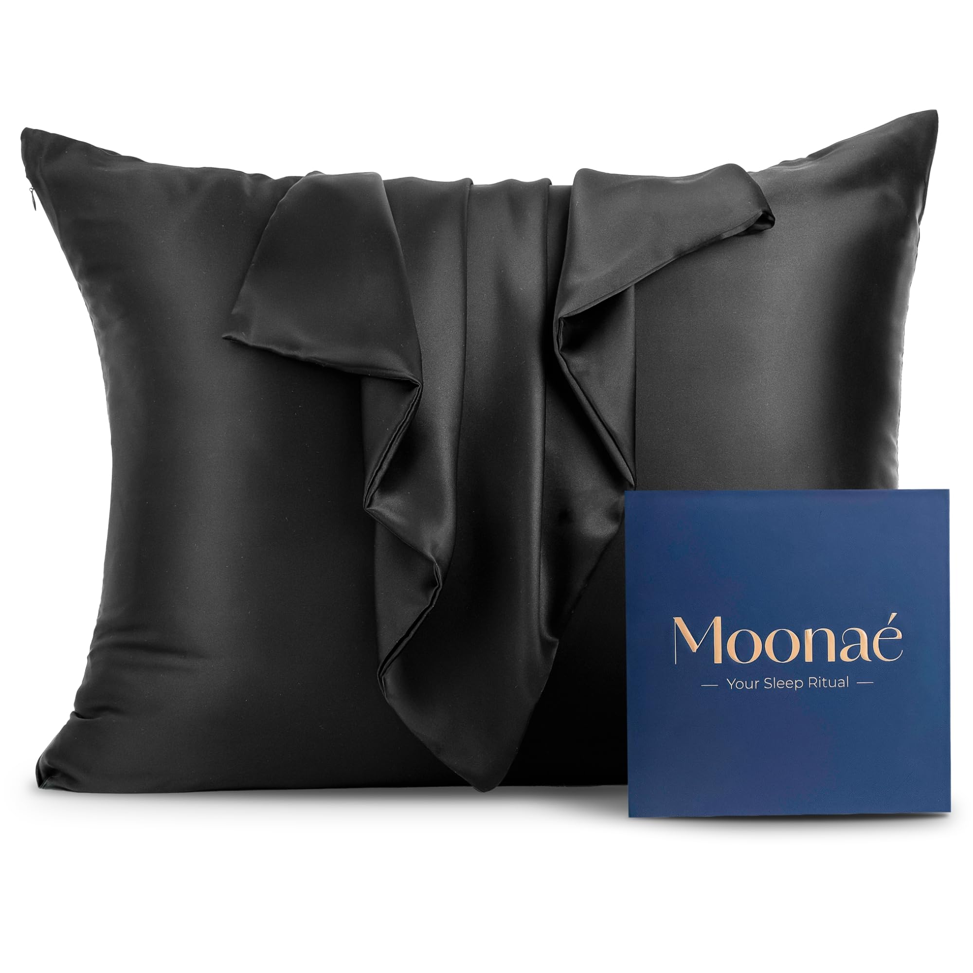 Mulberry Silk Pillowcase – Pure Silk Pillow Cover for Healthier Hair & Smoother Skin – Soft, Breathable and Temperature-Regulating, Luxurious Silk Case Colors Champ-S
